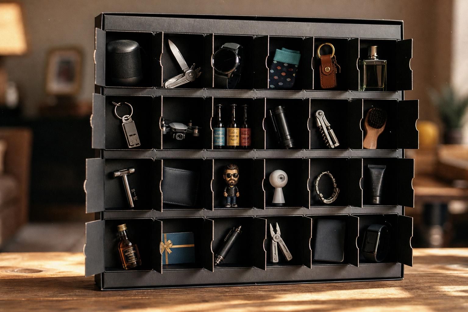découvrez 24 idées originales et pratiques pour remplir un calendrier de l’avent pour homme, alliant utilité et humour pour surprendre chaque jour jusqu'à noël.