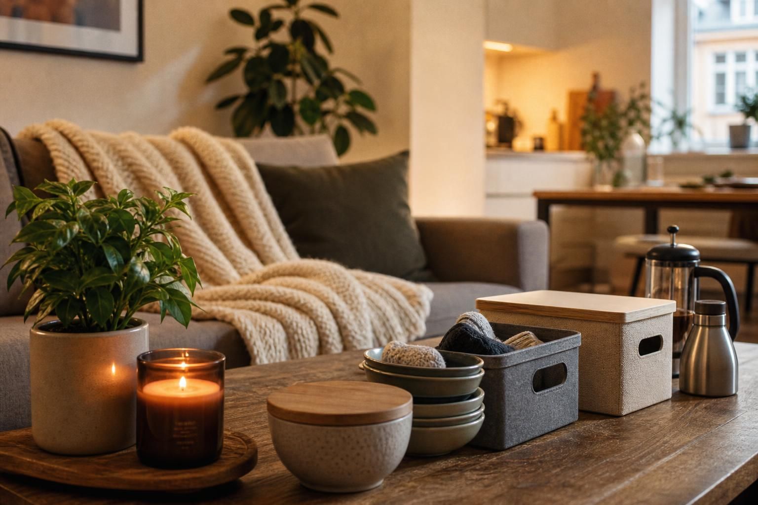 découvrez des idées de cadeaux de crémaillère pratiques et chaleureux pour accompagner un emménagement en hiver dans un nouvel appartement.