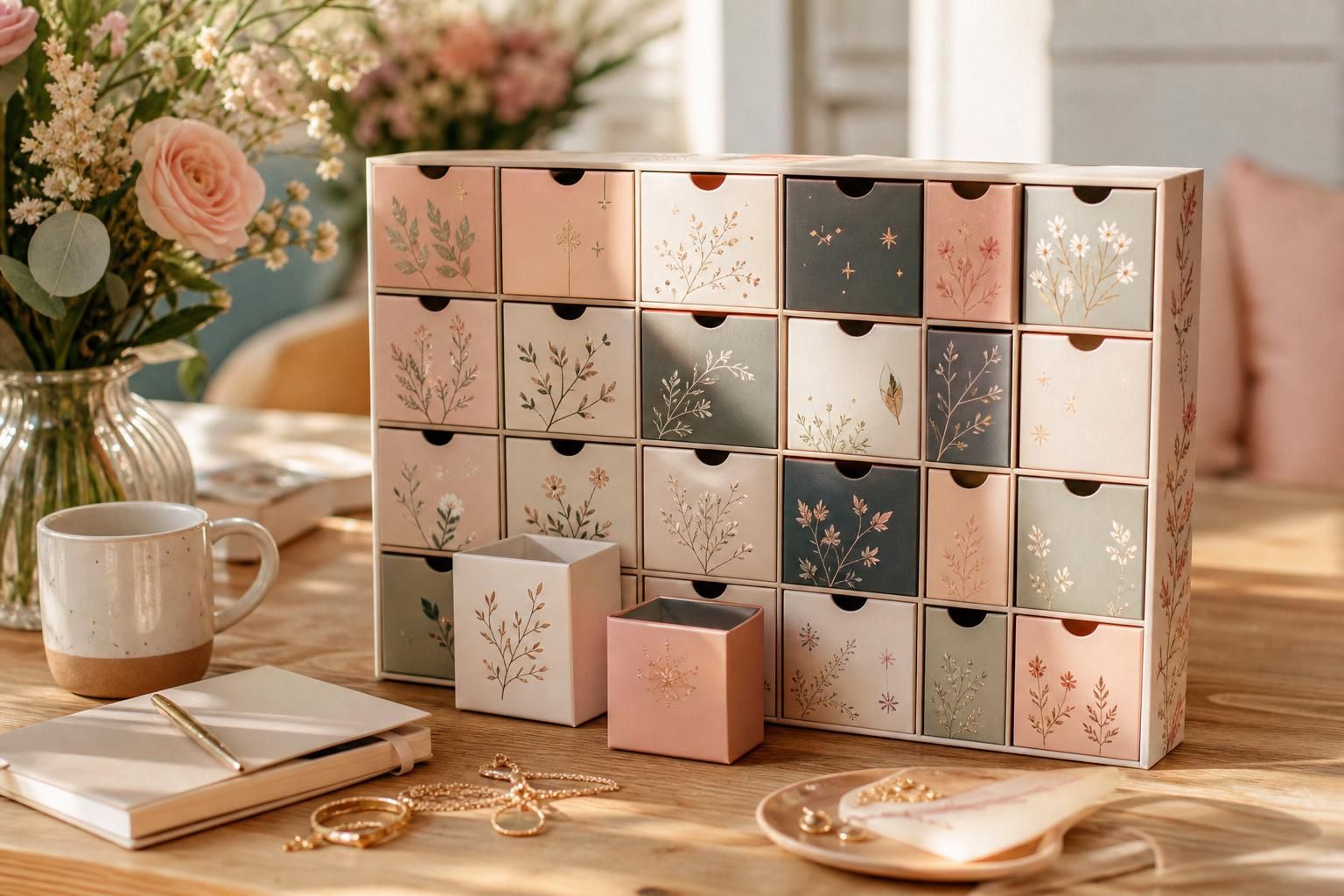 découvrez des idées tendres, utiles et personnalisables pour créer un calendrier de l’avent unique et magique pour maman, rempli de surprises qui la toucheront chaque jour.