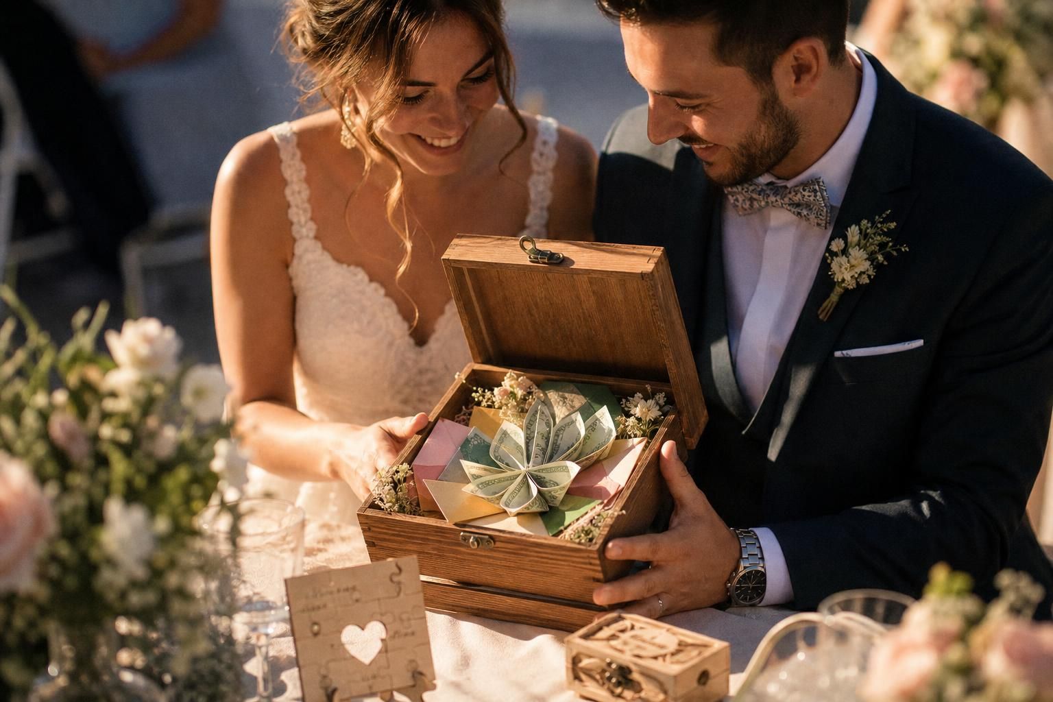 découvrez des idées originales et créatives pour offrir de l'argent en cadeau de mariage et surprenez les jeunes mariés avec une présentation unique et mémorable.